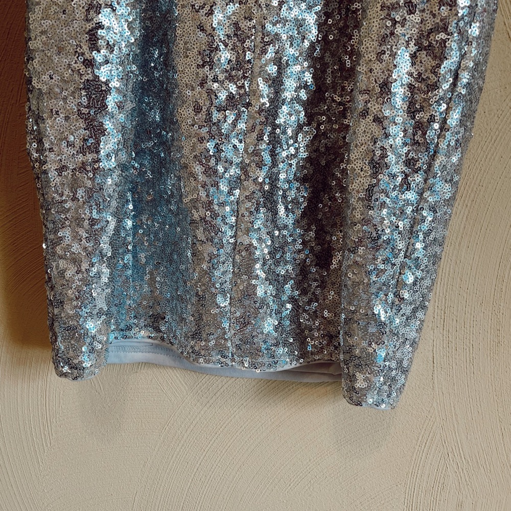 silver sequin dress - Picture 4 of 8